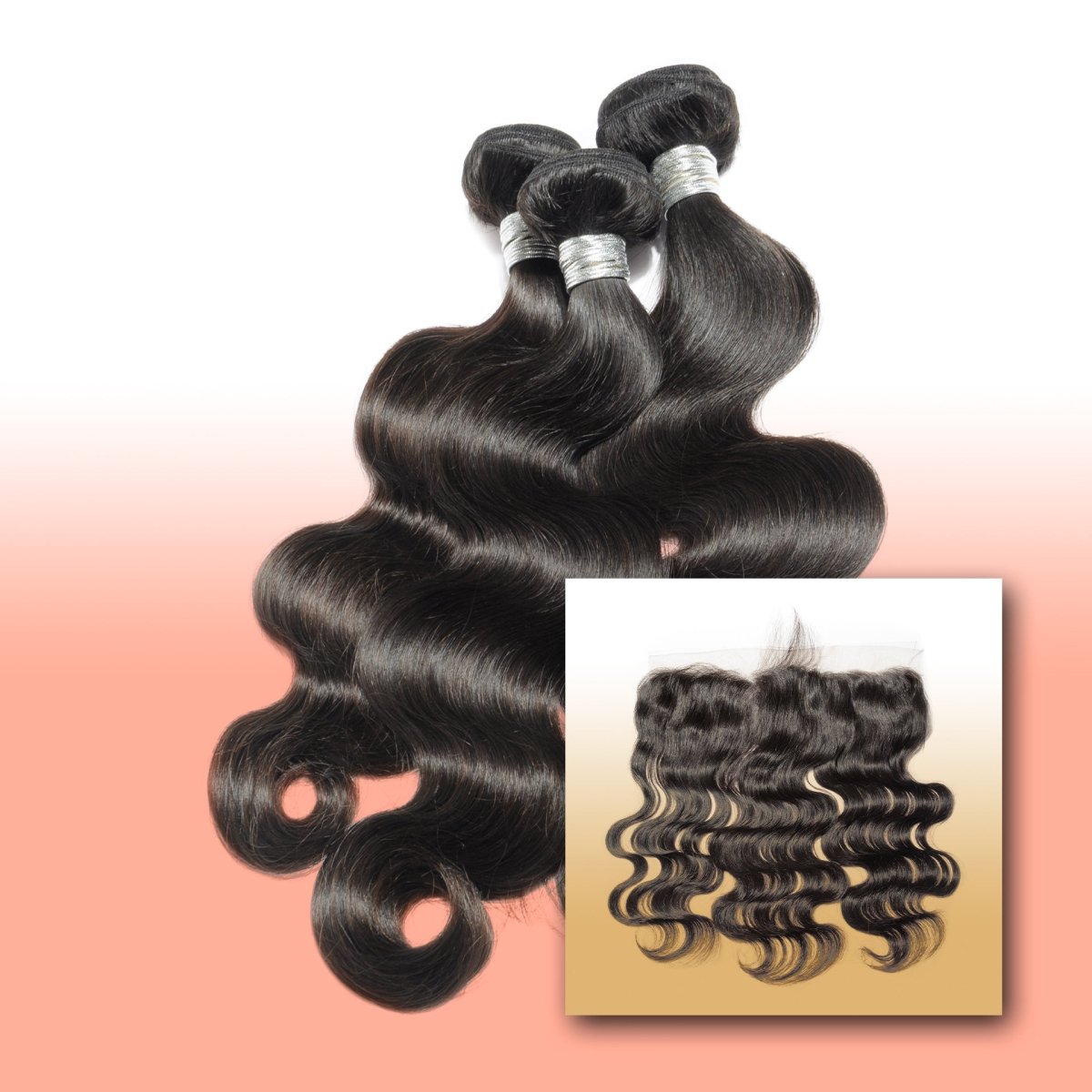 Virgin Bundle Deals W/ Frontal - Sandras Luxury StudiosVirgin StraightBundles Deal 1 (12”, 14”, 16”) + 12” Frontal